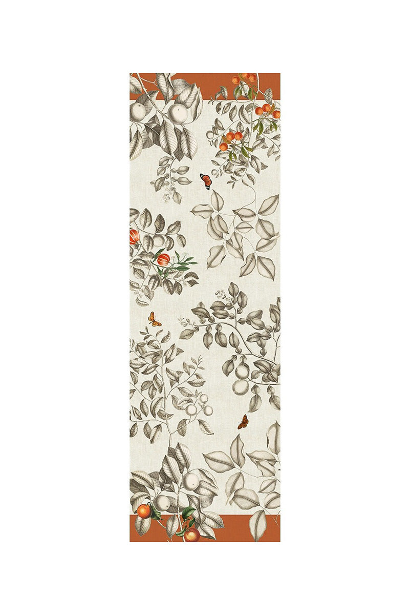 Garnier-Thiebaut Mandarines Runner 20"x61" Rouille