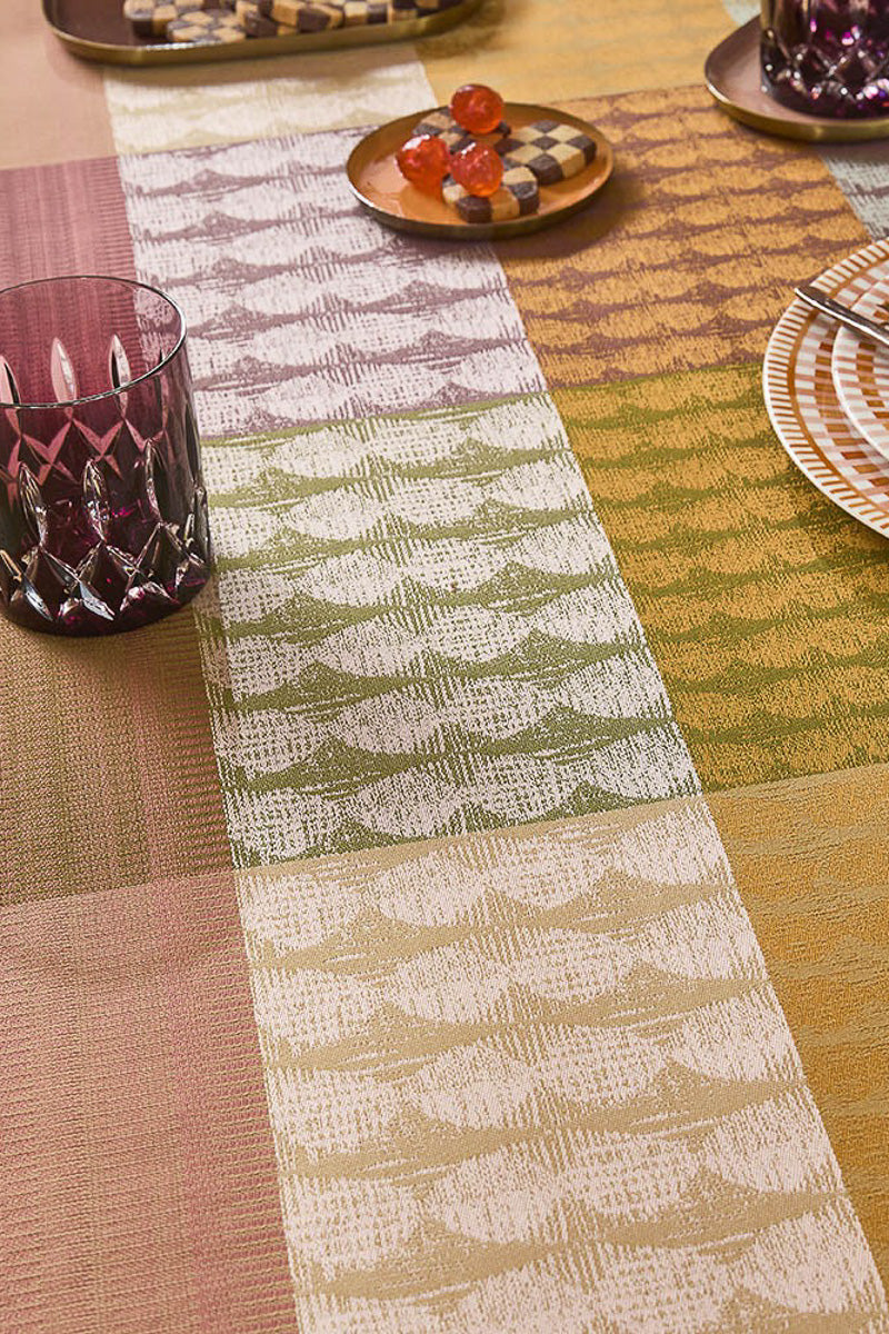 Garnier-Thiebaut Mille Halos Tablecloth 71"x71" Prunus