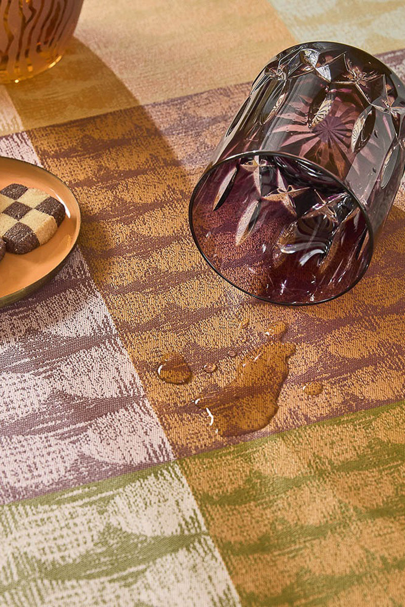 Garnier-Thiebaut Mille Halos Coated Tablecloth 69"x69" Prunus