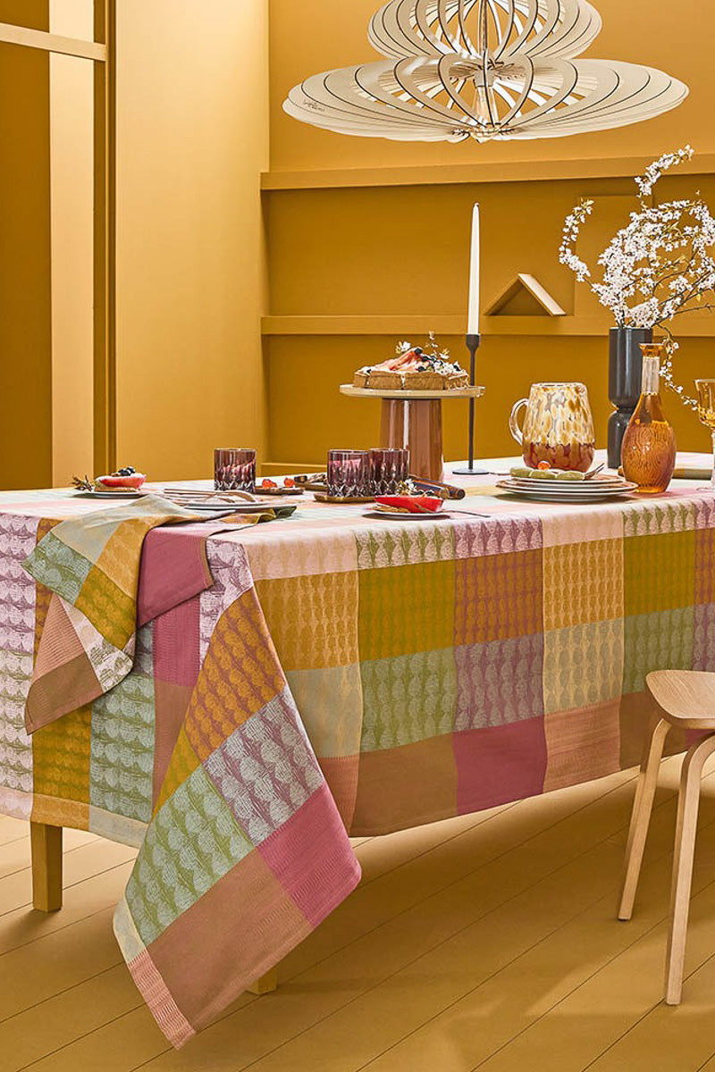 Garnier-Thiebaut Mille Halos Tablecloth 71"x98" Prunus