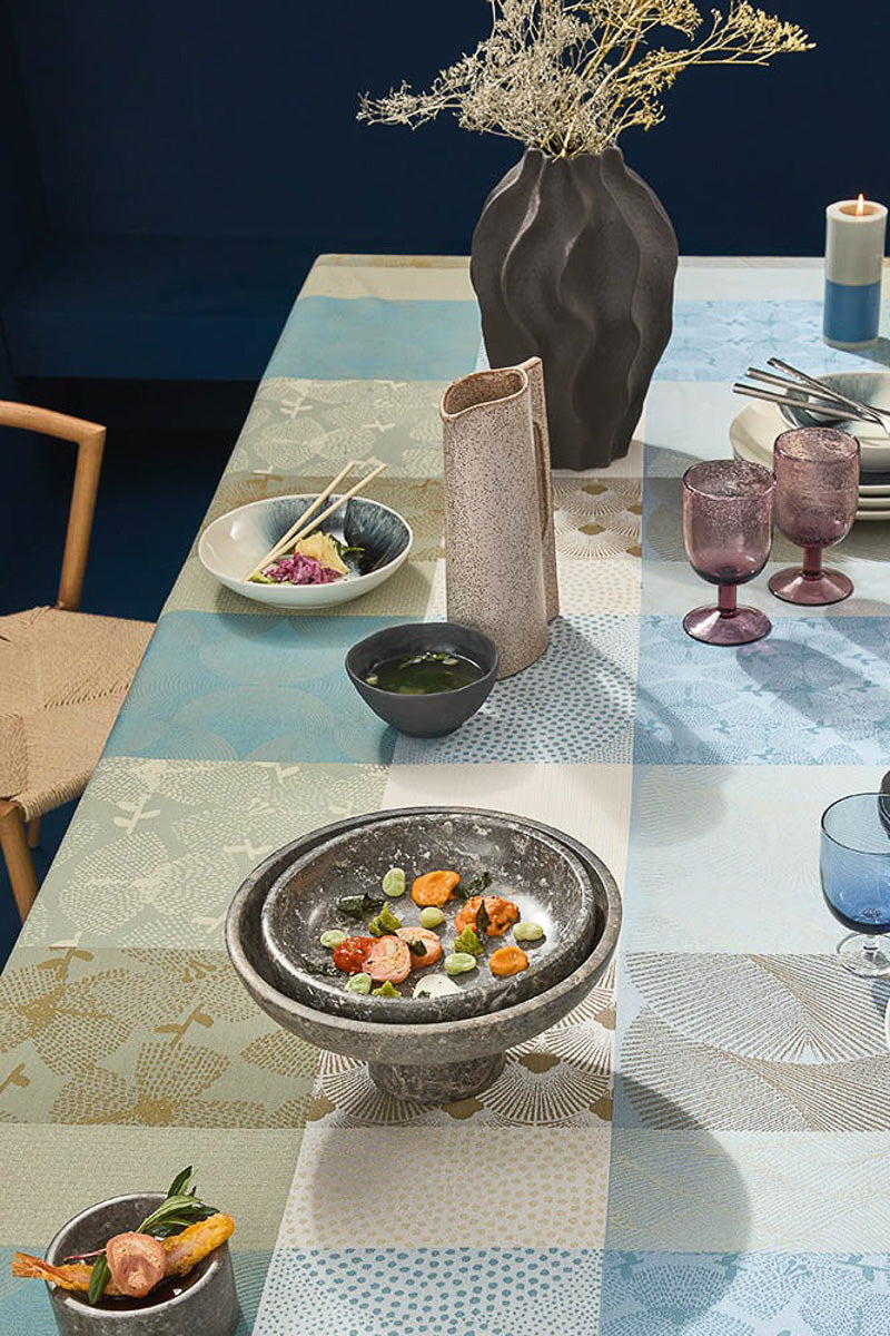 Garnier-Thiebaut Mille Zen Tablecloth 71"x71" Ecume