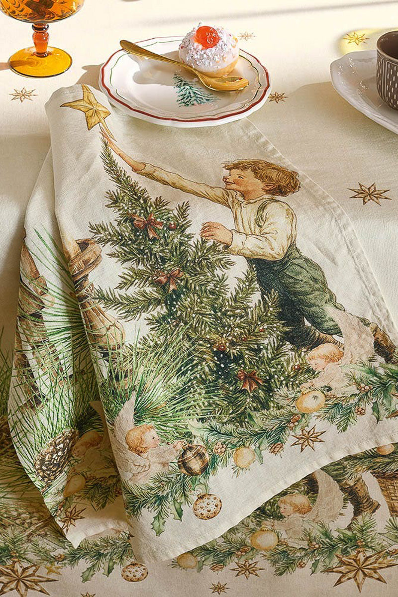 Garnier-Thiebaut Noel Vintage Napkin Dore