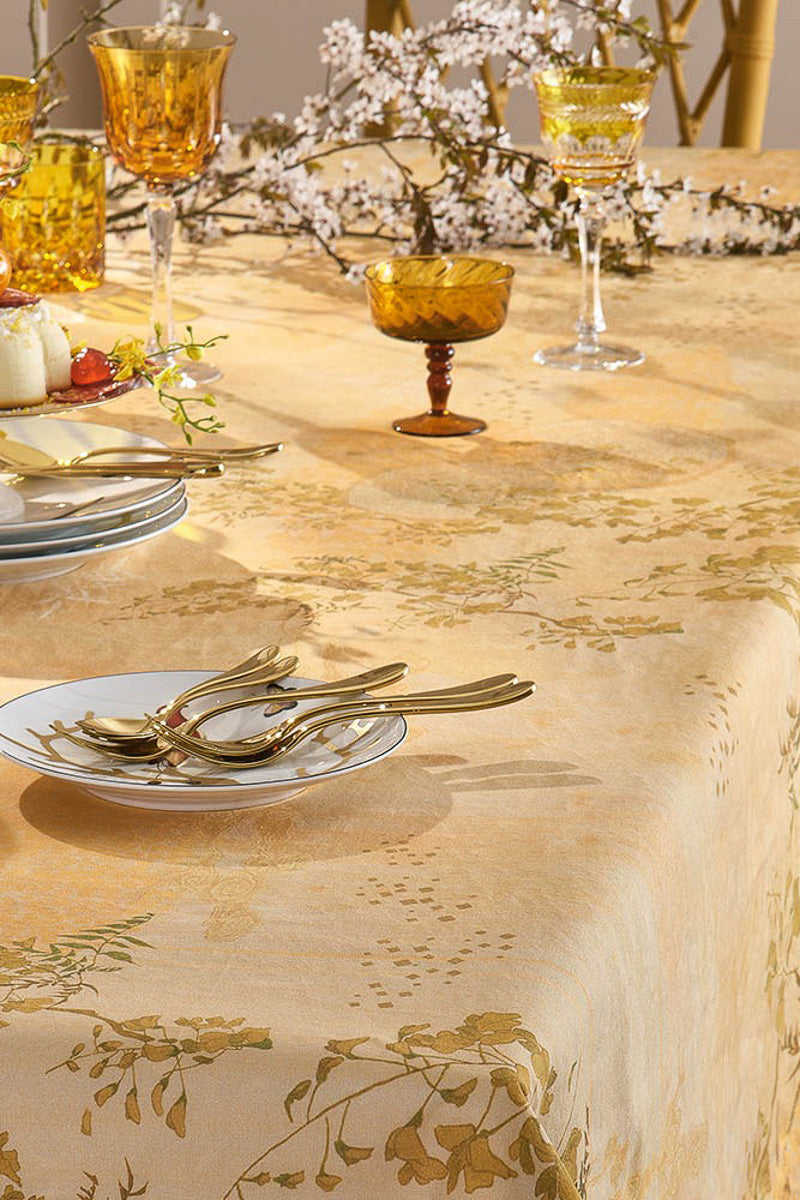 Garnier-Thiebaut Soleil D'Or Tablecloth Dore