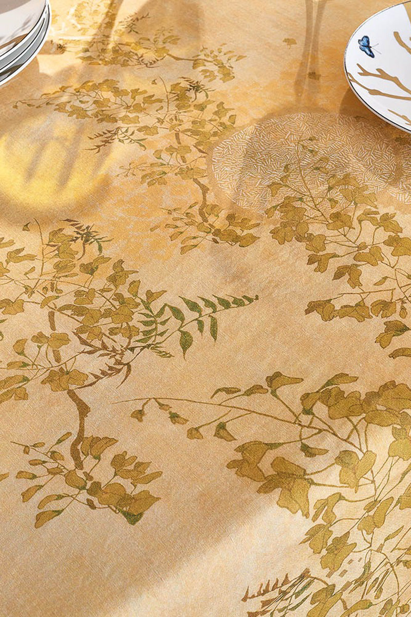 Garnier-Thiebaut Soleil D'Or Tablecloth Dore