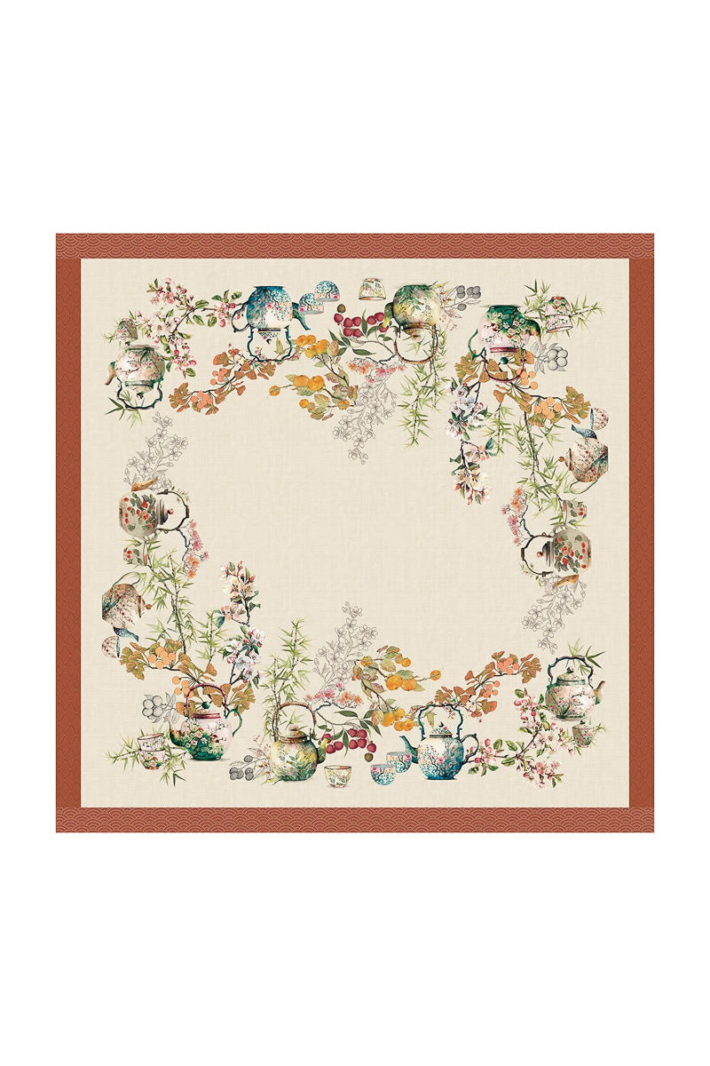 Garnier-Thiebaut Theieres Tablecloth 61"x61" Rouillre