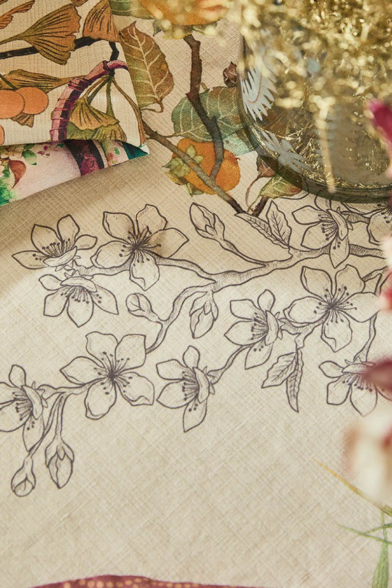 Garnier-Thiebaut Theieres Tablecloth 61"x102" Rouillre