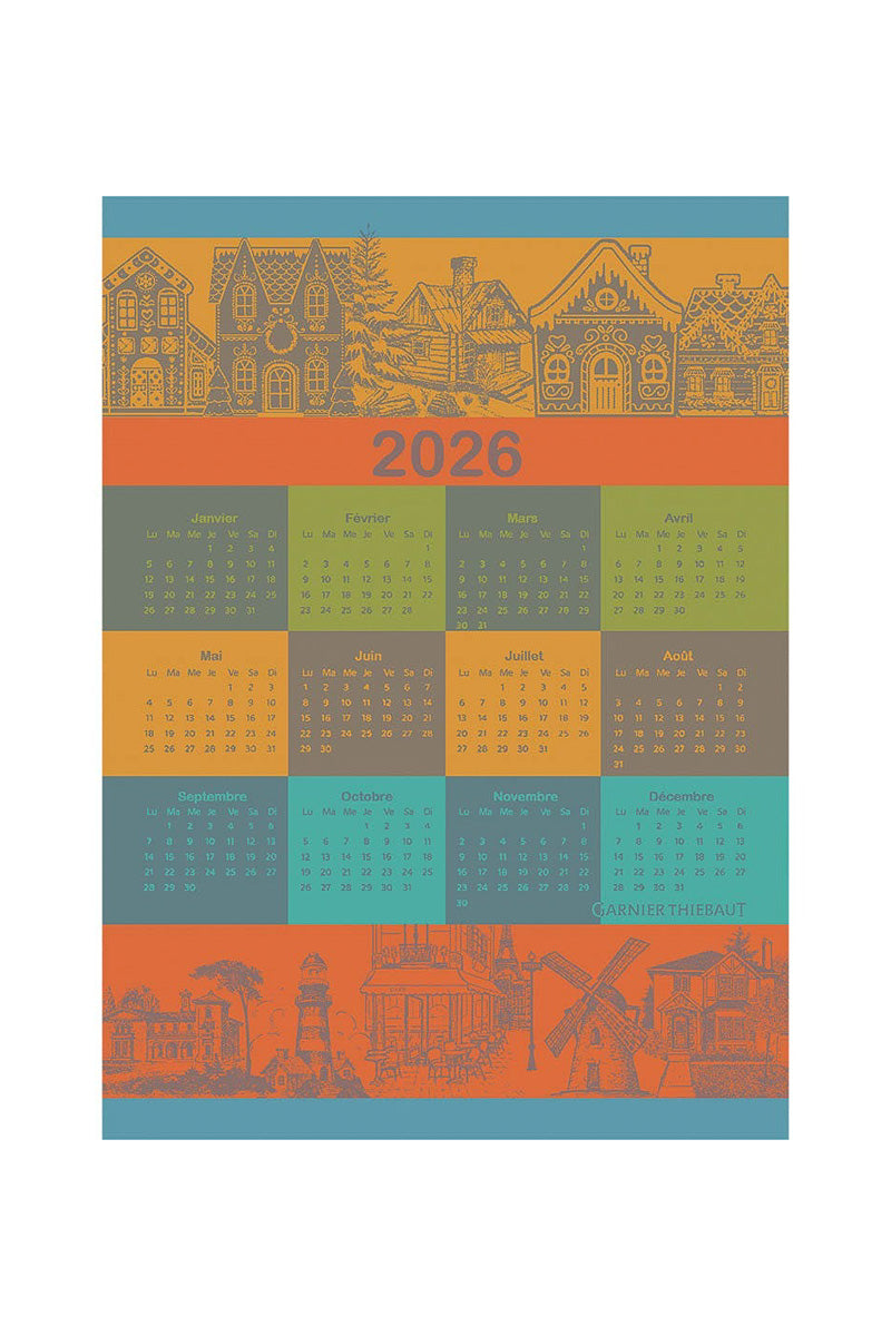 Garnier-Thiebaut Calendrier 2026 Celebration Kitchen Towel