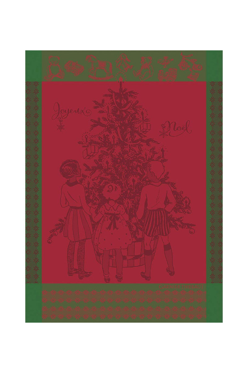 Garnier-Thiebaut Noel D'Enfance Houx Kitchen Towel