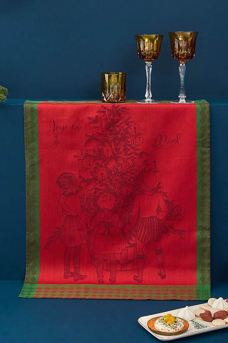 Garnier-Thiebaut Noel D'Enfance Houx Kitchen Towel