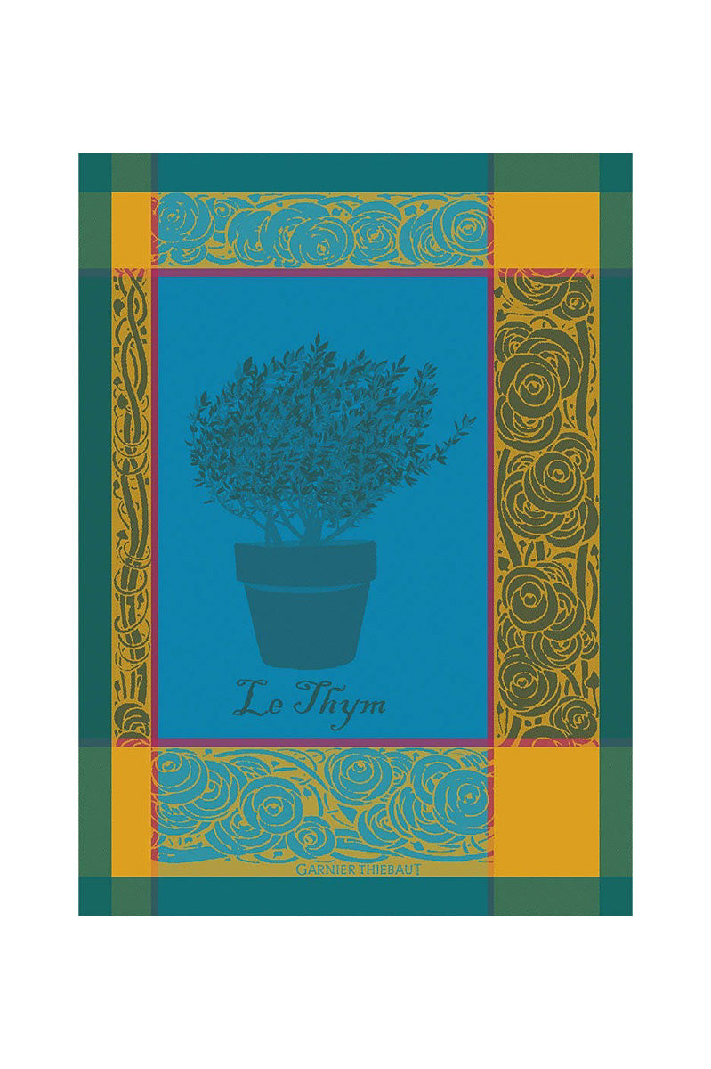 Garnier-Thiebaut Thym Bleu Aster Kitchen Towel