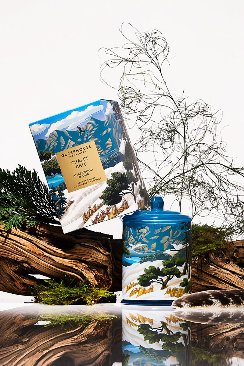 Glasshouse Fragrances Chalet Chic Candle 13.4 oz