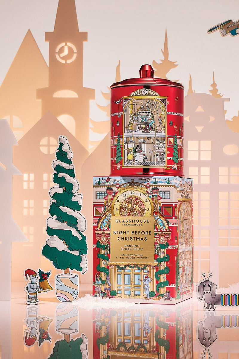 Glasshouse Fragrances Night Before Christmas Candle 13.4 oz