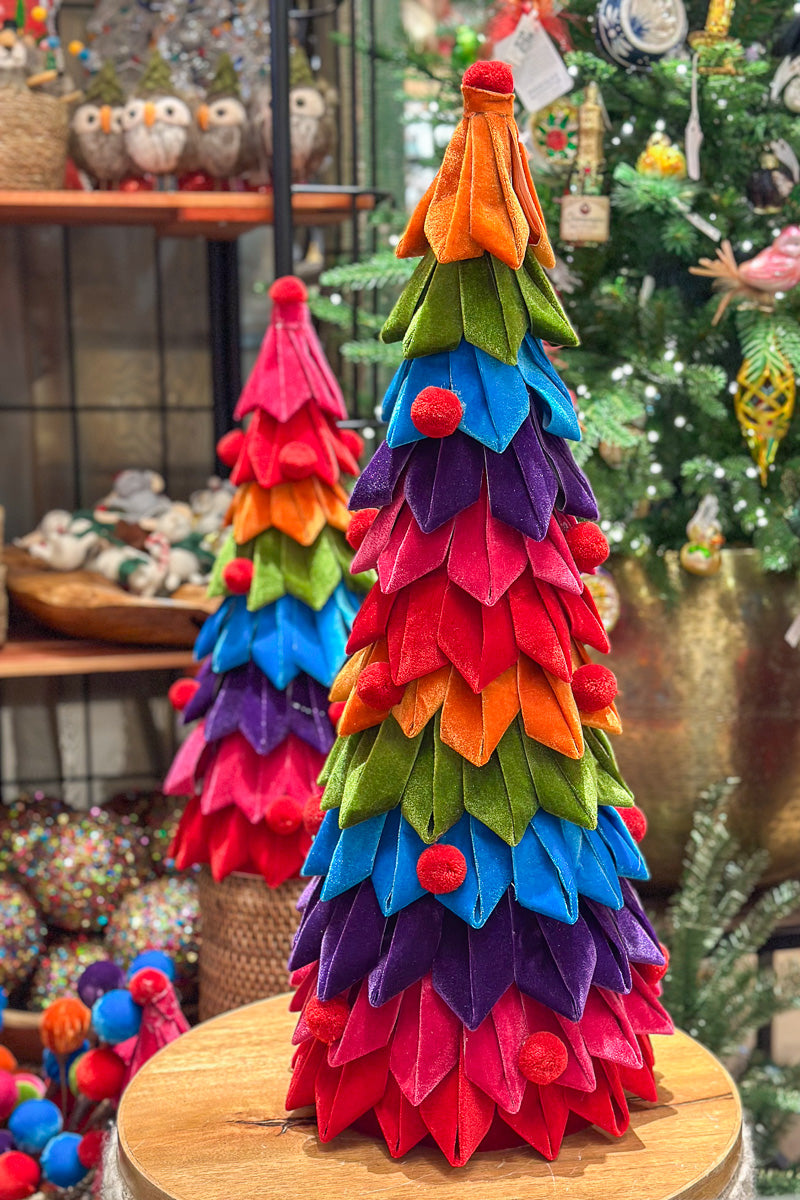 Velvet Cone Tree 26.5" Multi