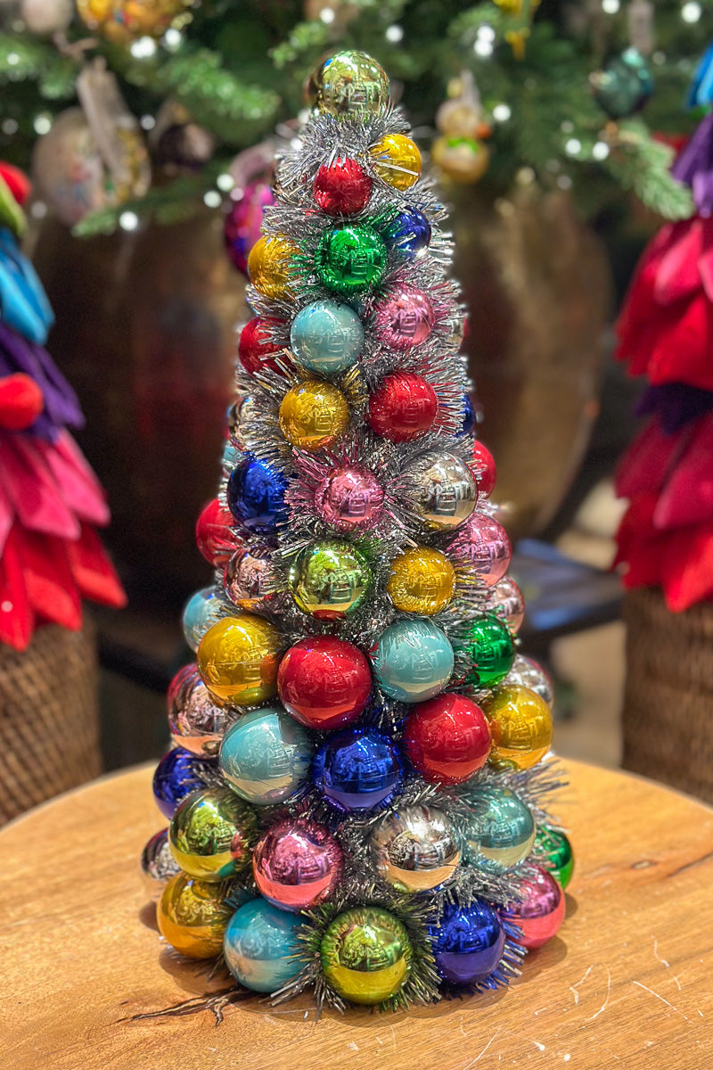 Tree with Bright Multicolor Balls 15"