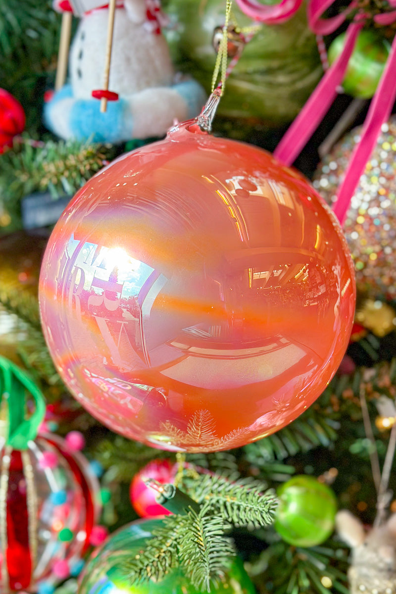Glass Ornament Ball 150mm Pink