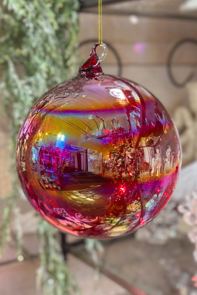 Glass Ornament Ball 150mm Red