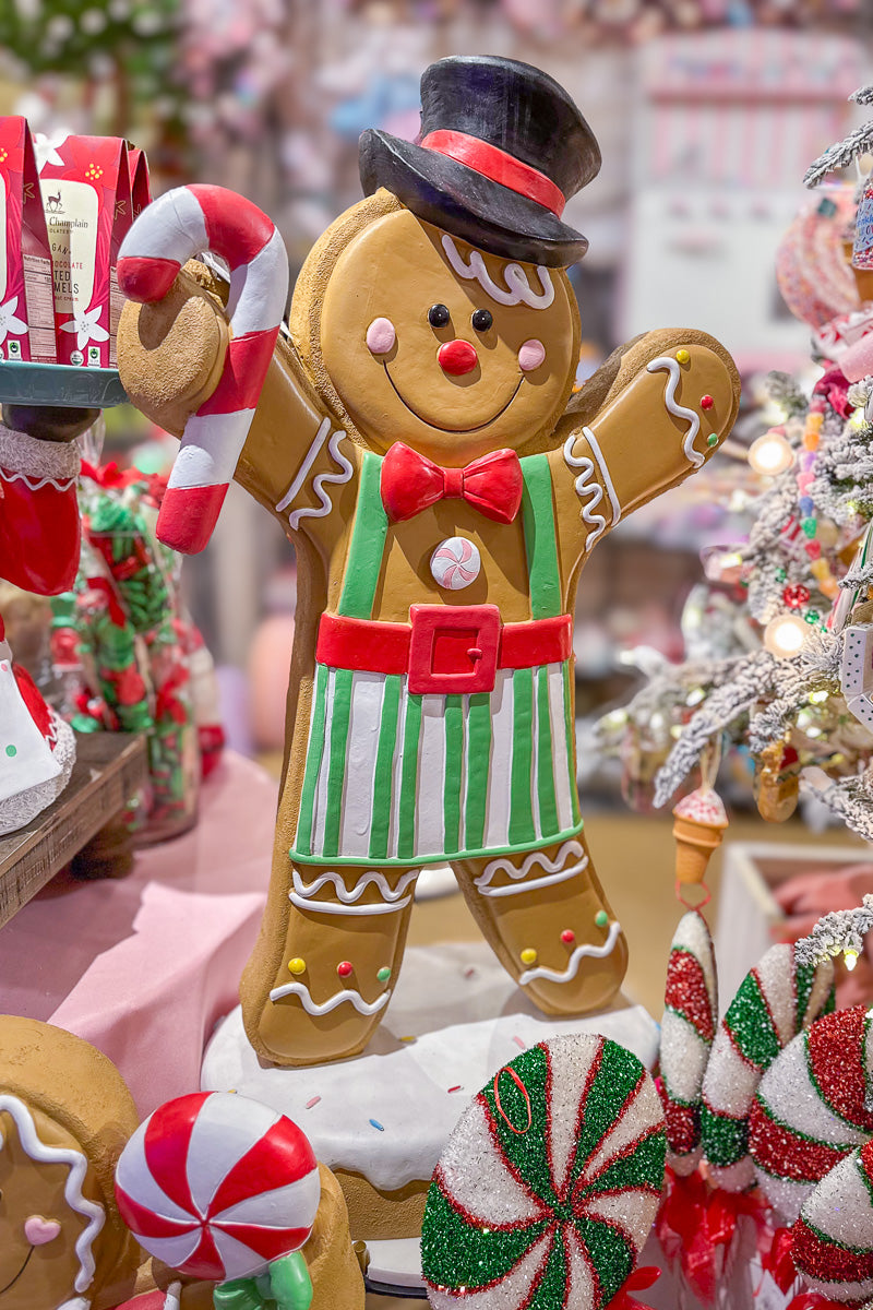 Large Resin Gingerbread Boy 36.2"