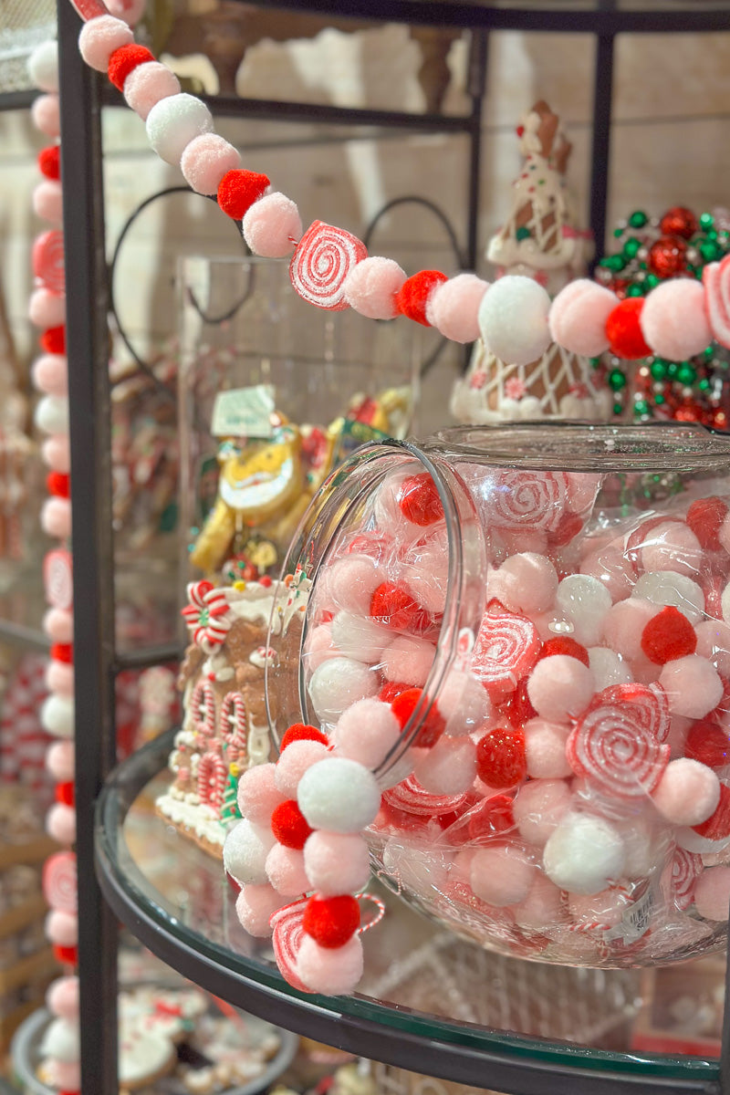 Candy Ball Ornament Garland 6' Multicolor