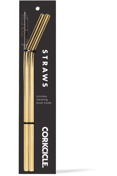 Corkcicle Tumber Straw 2 Pack Gold