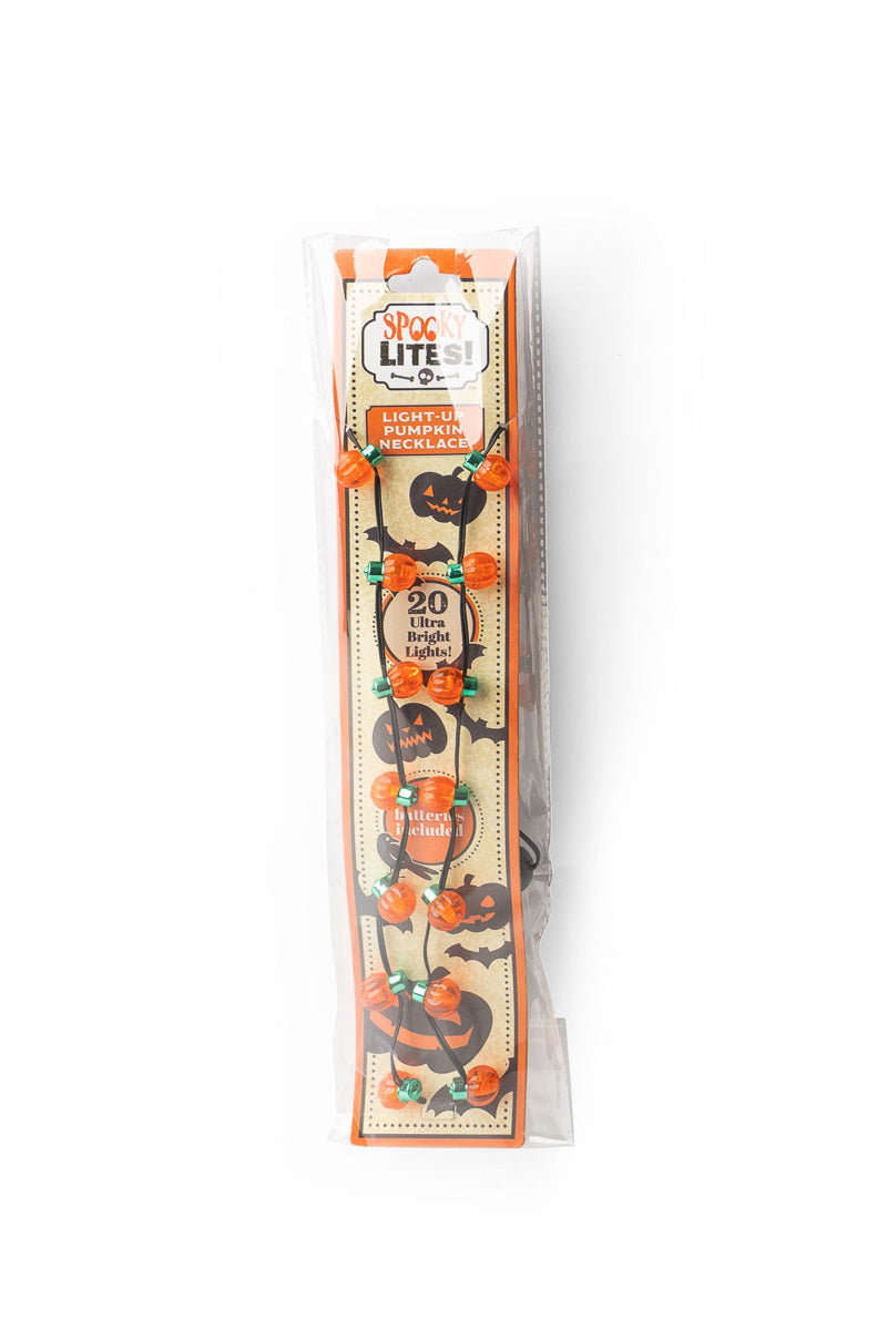 Lotsa Lites! Light up Pumpkin Necklace