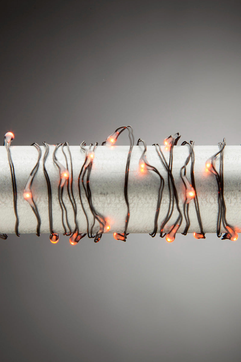 Multifunction Outdoor Micro String Lights With Timer 10' Orange