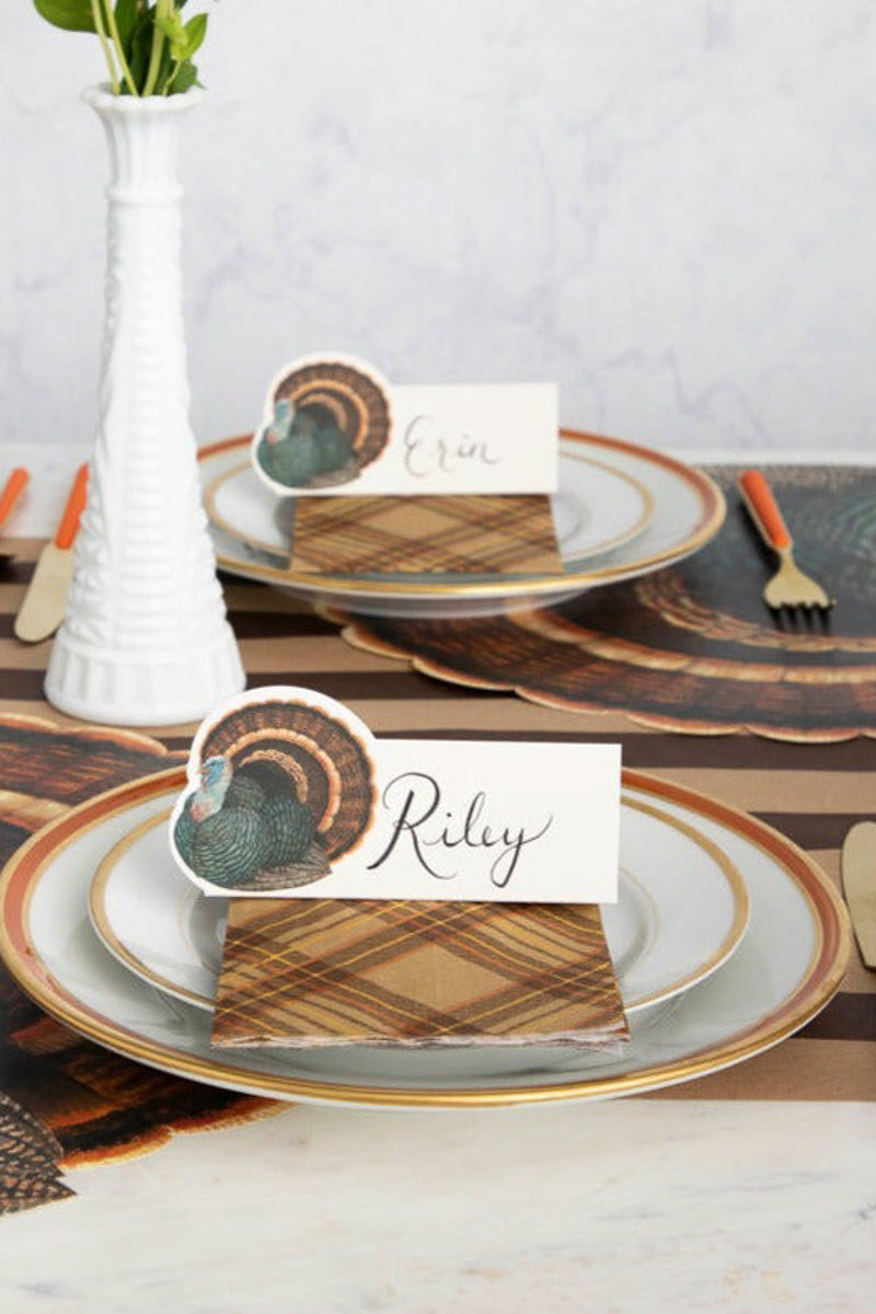 Hester & Cook Heritage Turkey Place Card Pack of 12