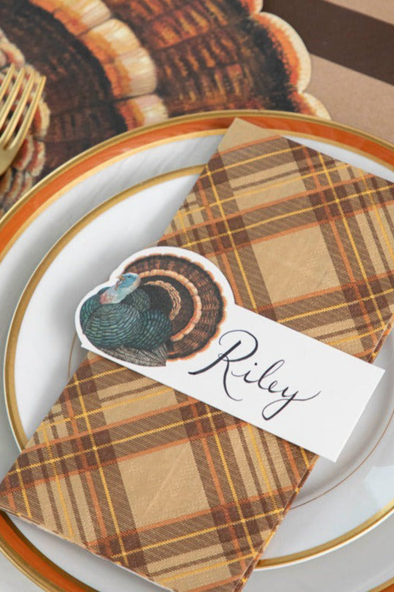 Hester & Cook Heritage Turkey Place Card Pack of 12