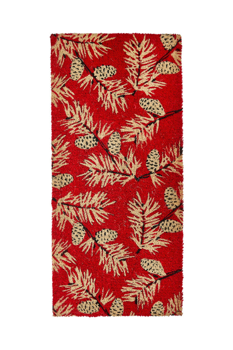 Pinecone Sprig Estate Coir Doormat 18"x 40"