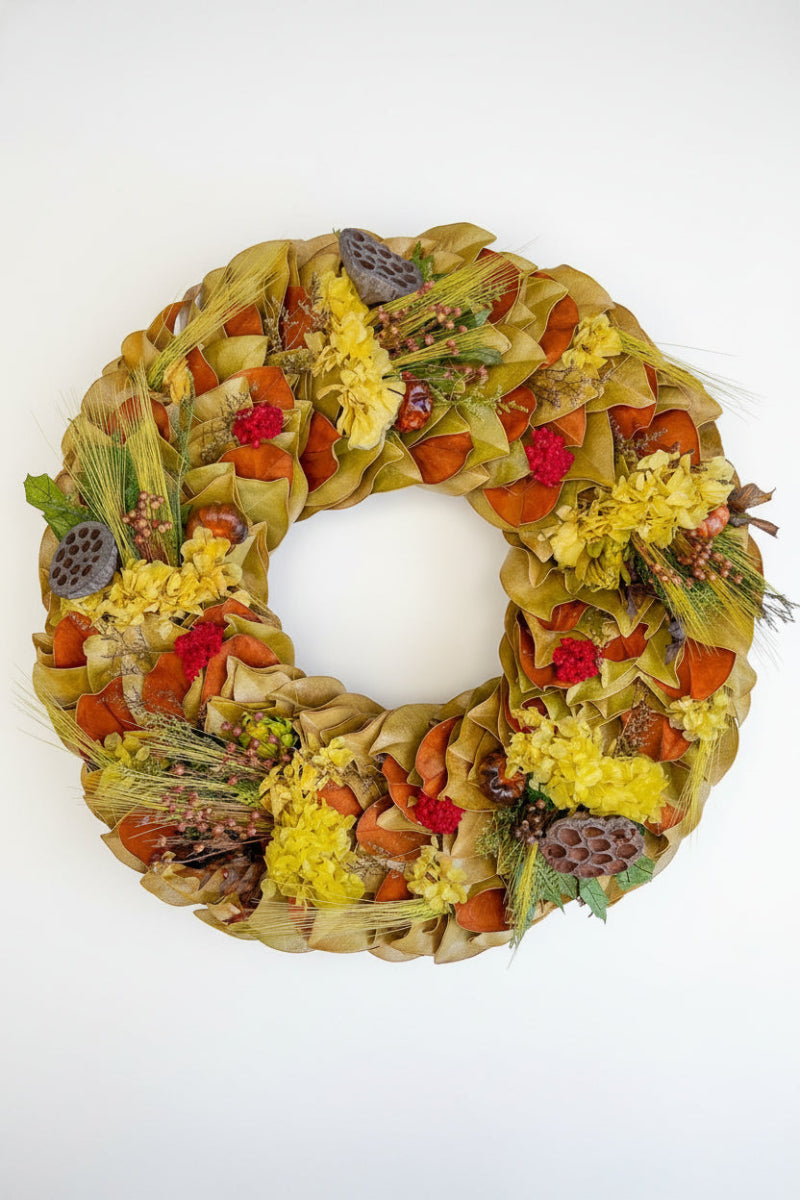 Wreath, Magnolia Merlot Valley  24"