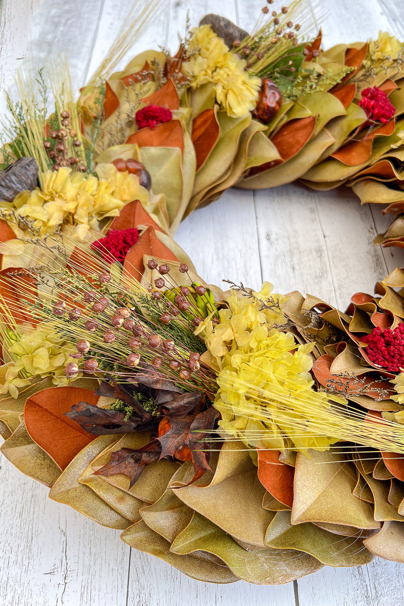 Wreath, Magnolia Merlot Valley  24"