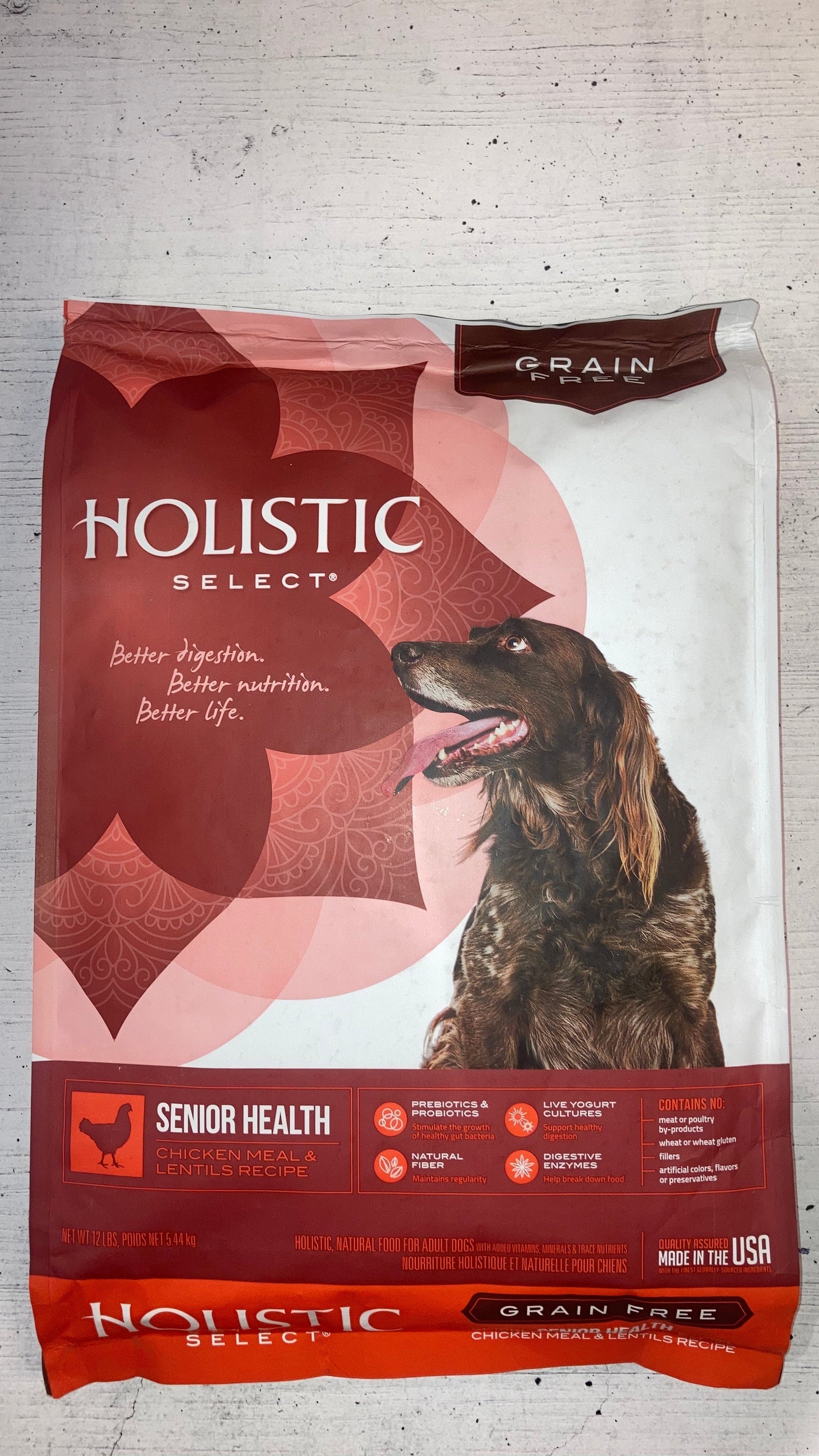 HOLISTIC CKN/LENTIL SENIOR 12