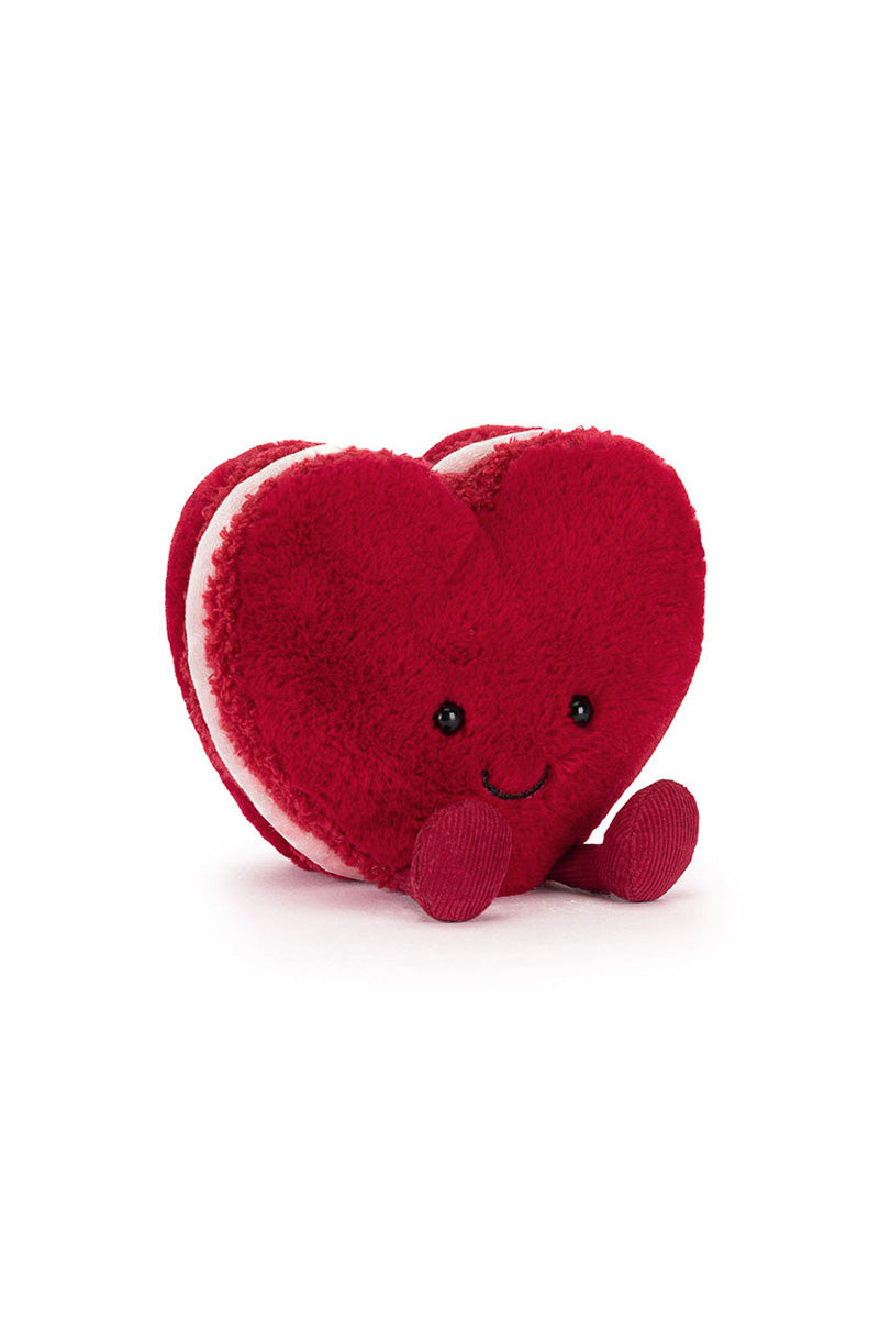 Jellycat Amuseables Arlette Heart Macaron Red