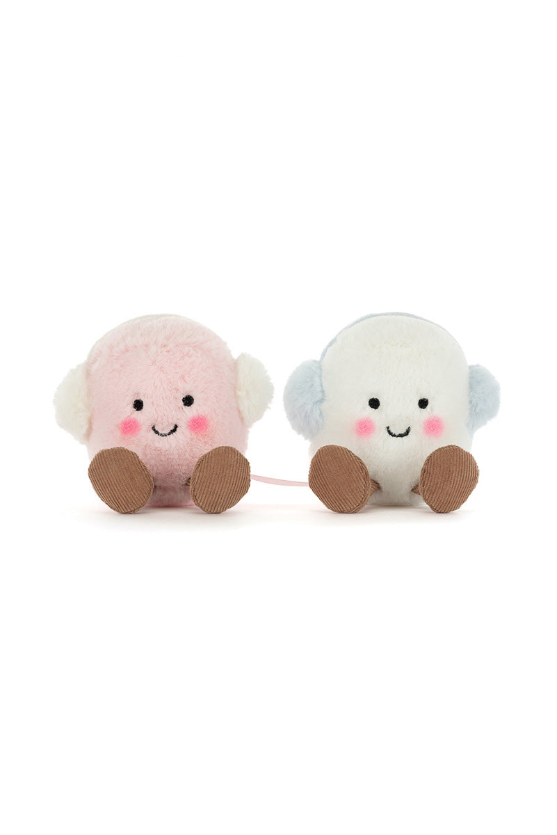 Jellycat Amuseables Toastie Pink and White Marshmallows