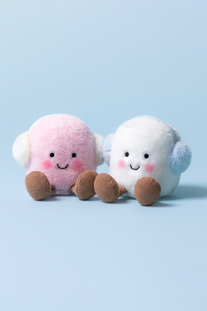 Jellycat Amuseables Toastie Pink and White Marshmallows