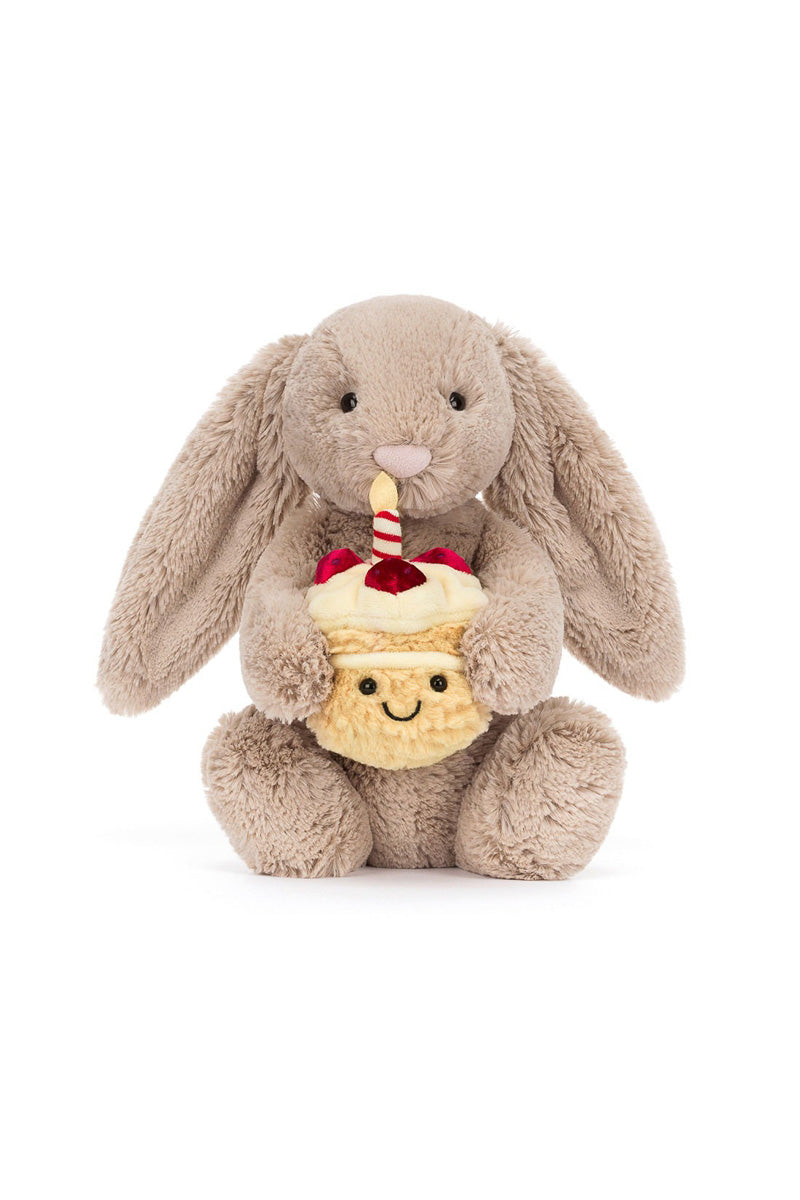 Jellycat Bashful Beige Bunny "Birthday"