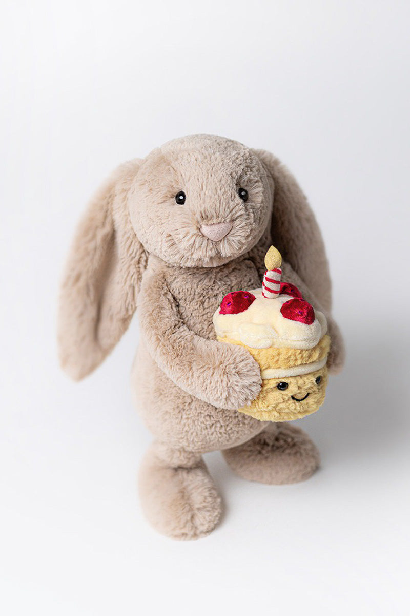 Jellycat Bashful Beige Bunny "Birthday"