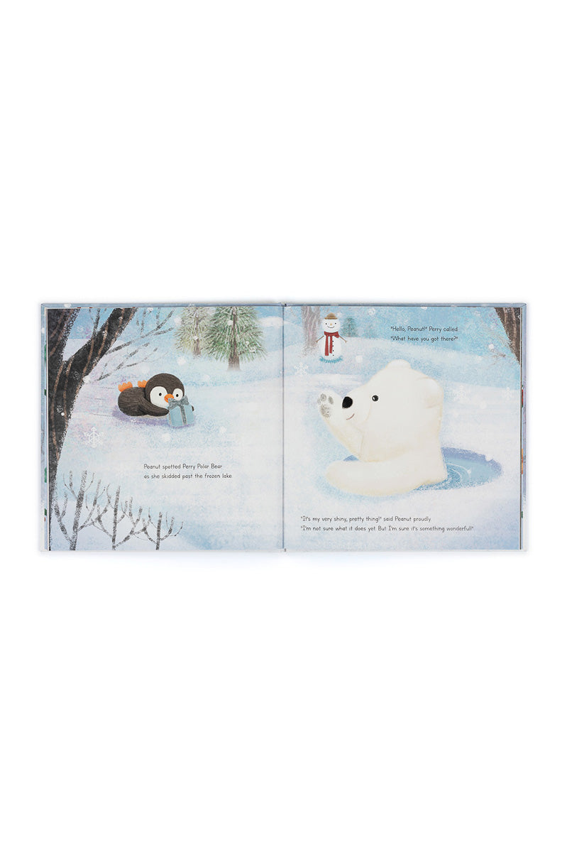 Jellycat Peanut Penguin's Perfect Present Book