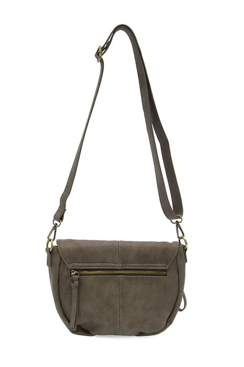 Helena Saddle Bag Small Dark Taupe