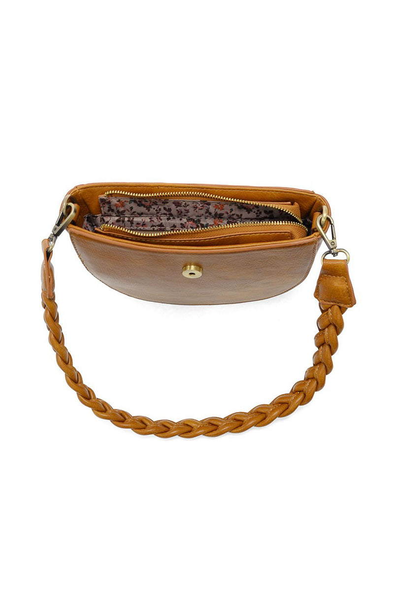 Linda Crescent Crossbody Dark Amber