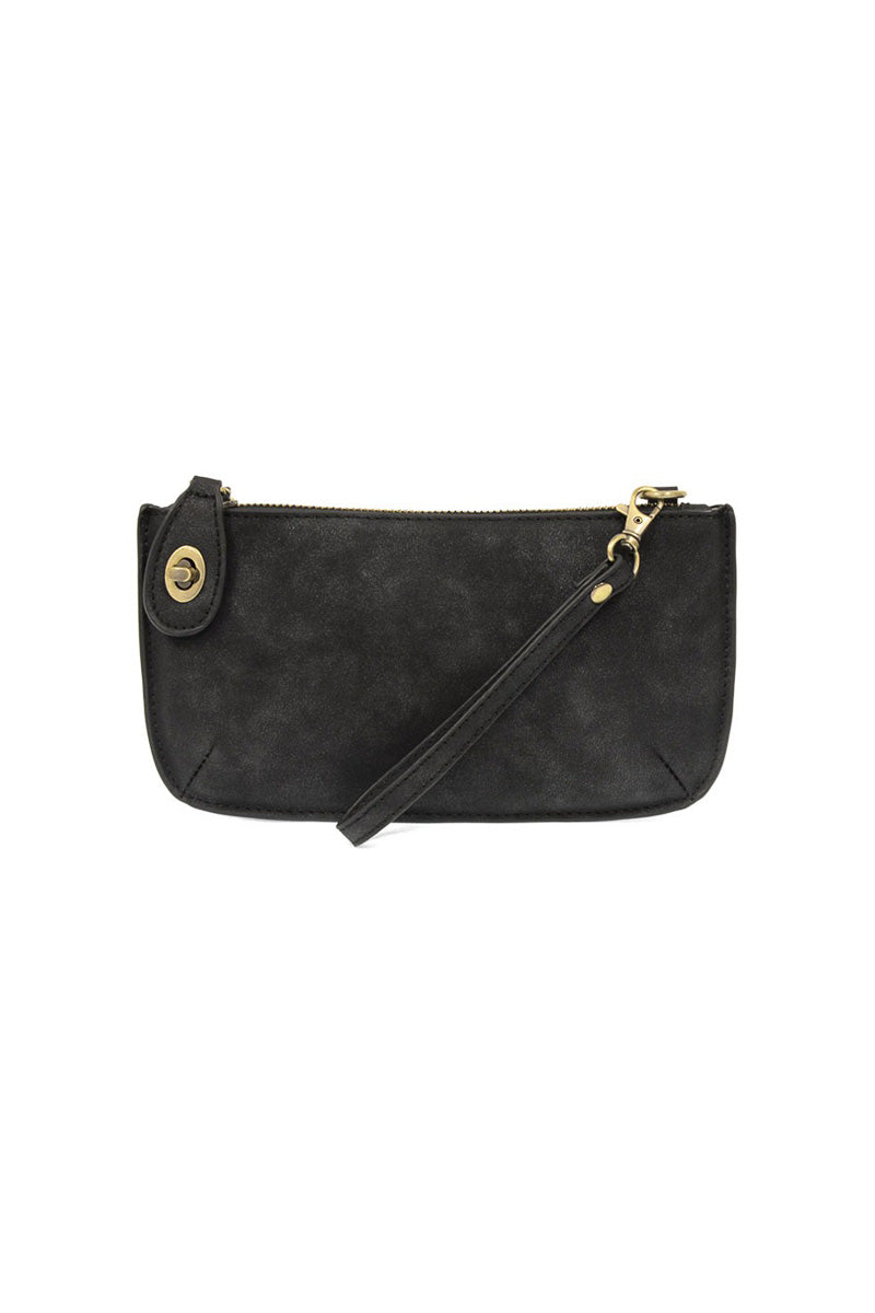 Lux Crossbody Wristlet Clutch New Black