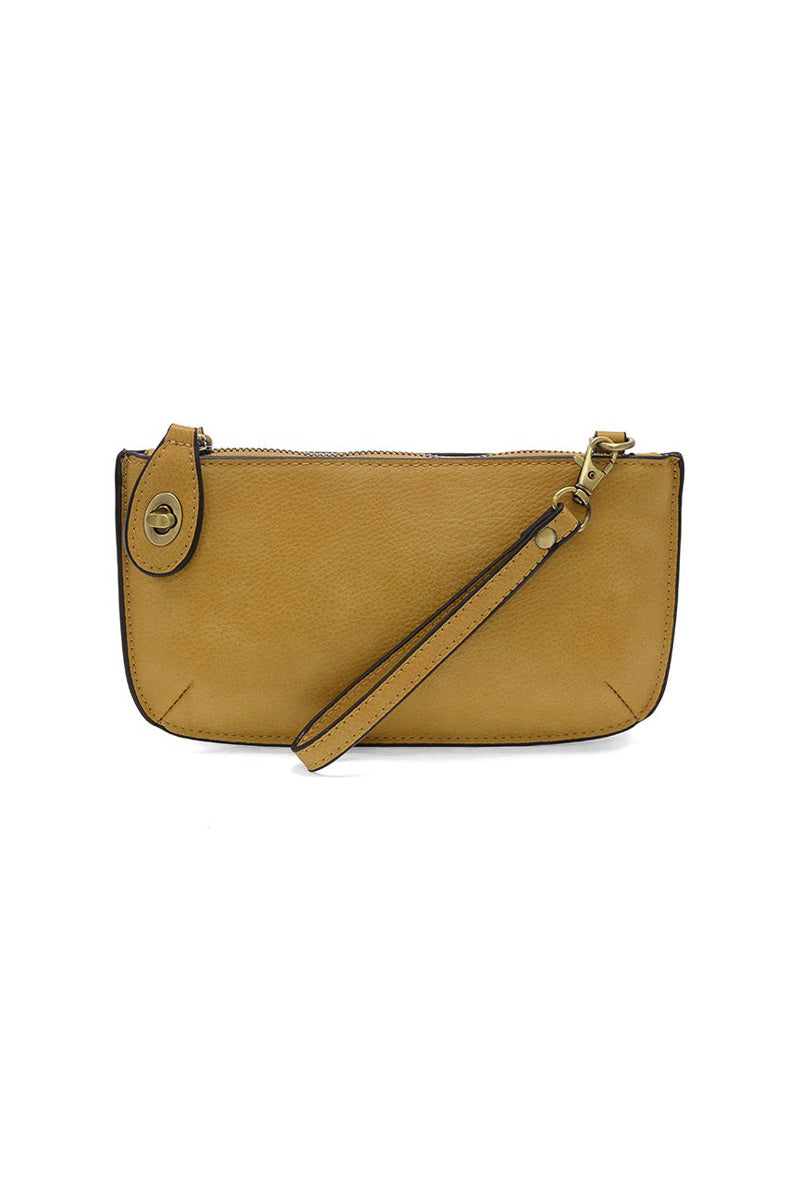 Mini Crossbody Wristlet Clutch Golden Tan