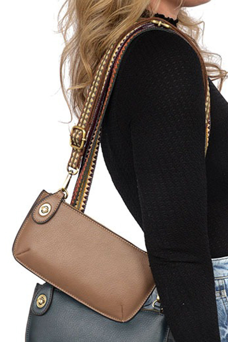 Mini Crossbody Wristlet Clutch Cedar Brown