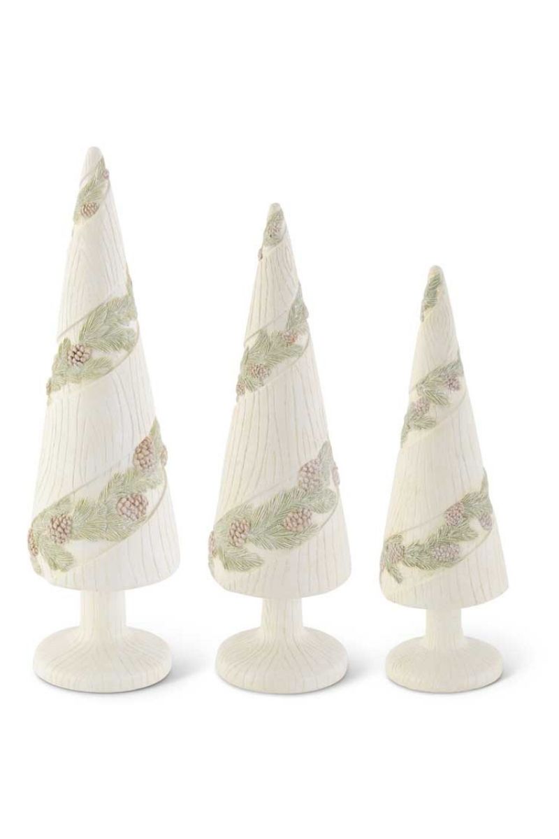 CREAM WD GRN TREE W/PC GRLND S