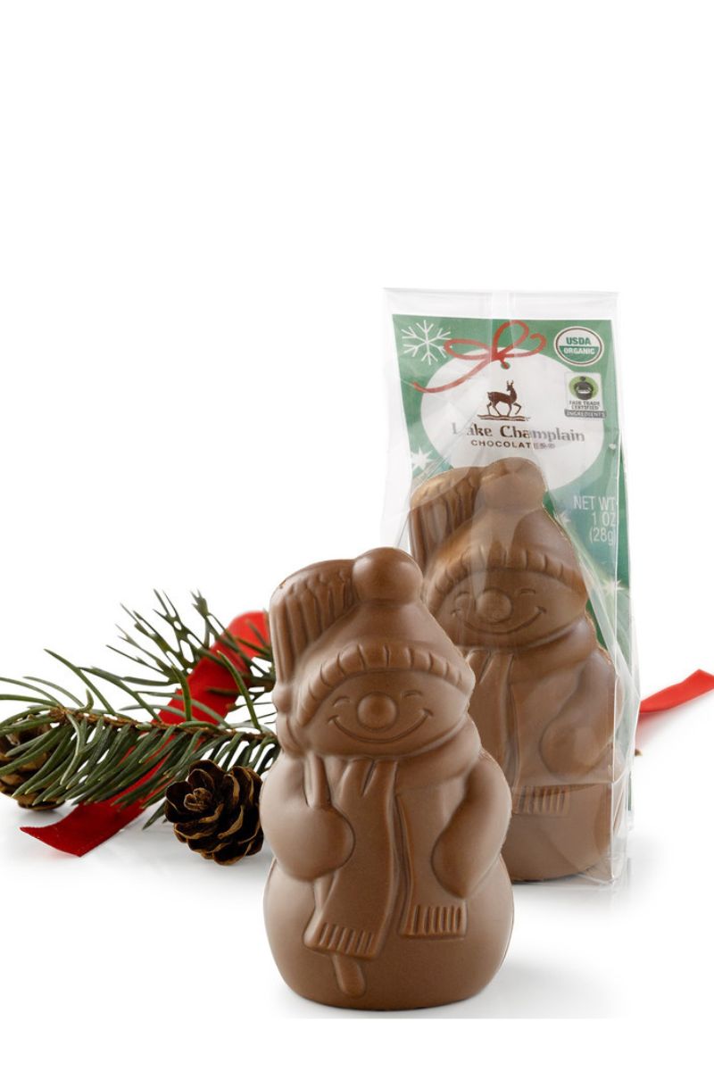 Lake Champlain Holiday Snowman Place Setting Milk Chocolate