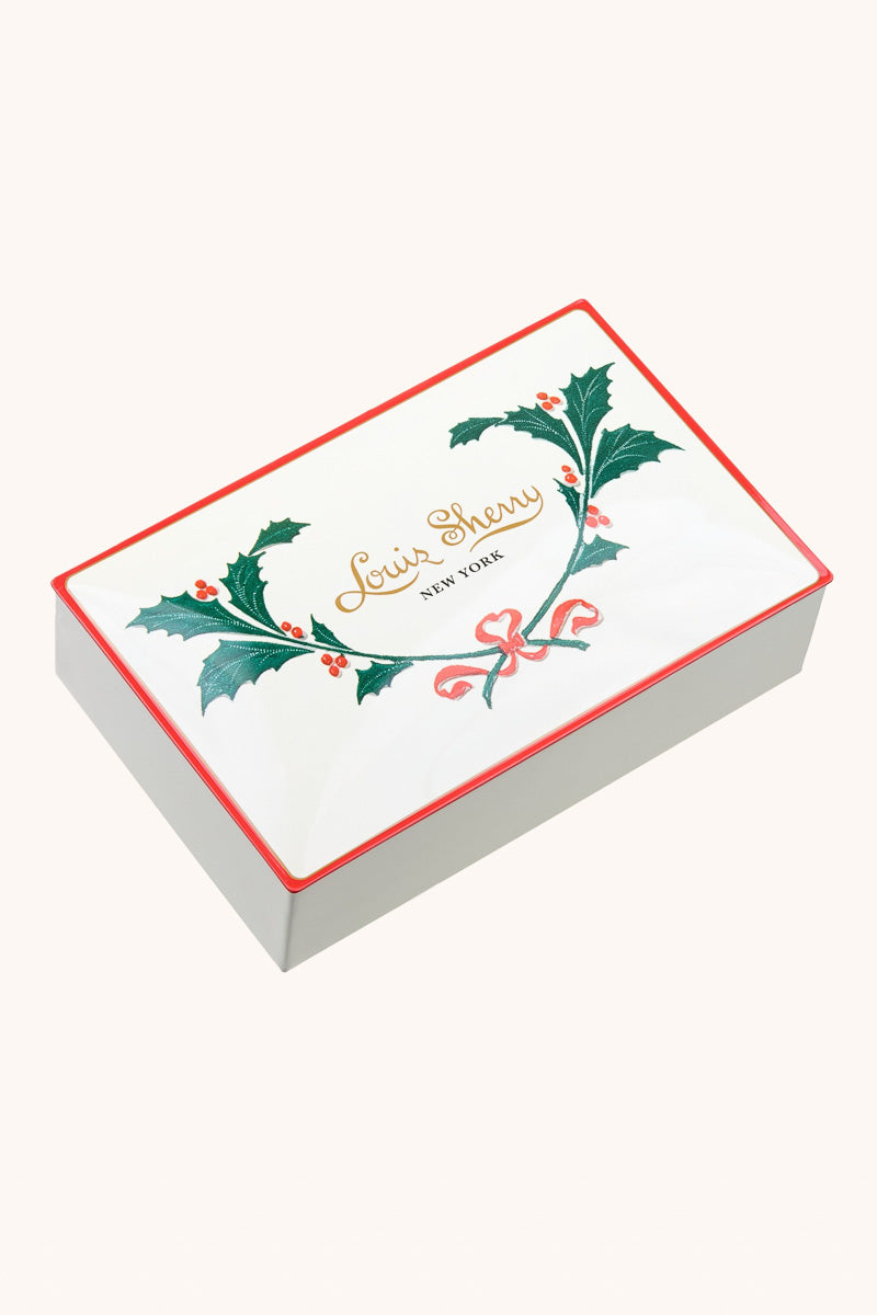 Louis Sherry 12-Piece Chocolate Tin Holly