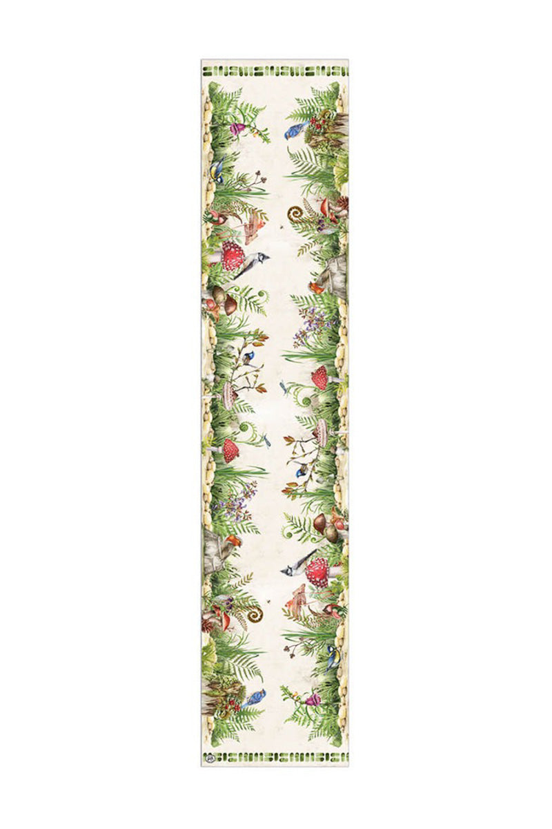 Michel Design Works Moss & Oak Cotton Table Runner 15" x 72"