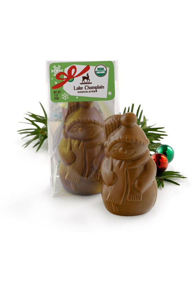 Lake Champlain Holiday Snowman Place Setting Milk Chocolate