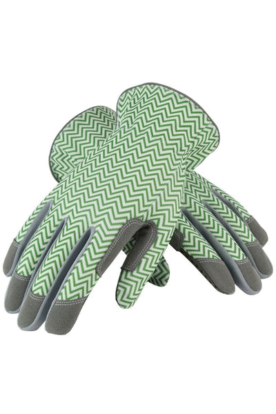 MUD Gloves Zigzag Mud Green/White Large