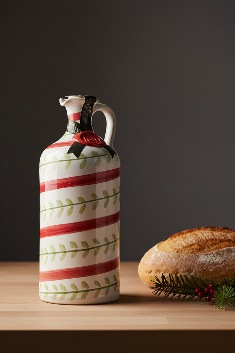 Muraglia Extra Virgin Olive Oil Ceramic Foglie 17 oz