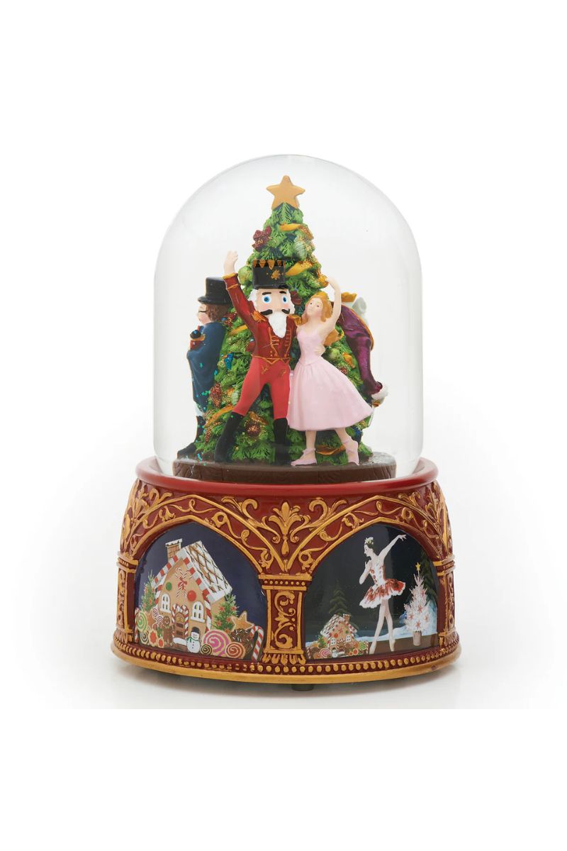 Musical Rotation Nutcracker Dome 8" Wind Up